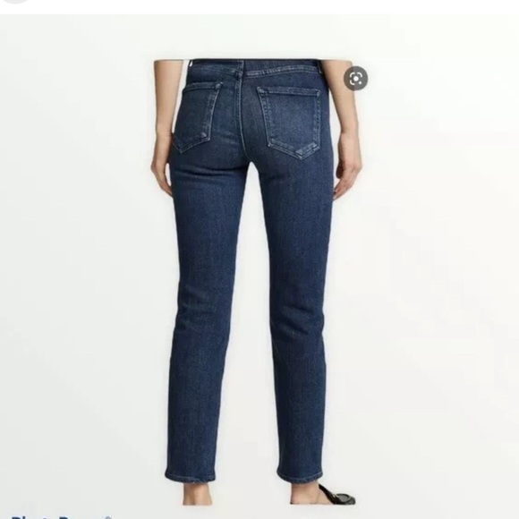 Goldsign Semi-Fit High Rise Slim Straight Leg Jeans Blue Womens Size 30 Capsule - Picture 2 of 13